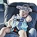 2 Pcs Baby Carseat Head Support Band Strap for Carseats Stroller Headrest Sleeping Neck Relief Head Strap for Toddler Child Kids Infant(Grey)