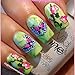 CICI&SISI Nail Art Stamping Plates Kit Layered Flower Plate Manicure Template, 4 Piece