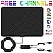 TV Antenna,Indoor HDTV Antenna 50-80 Mile Long Range 2018 Newest Version Type Switch Console Amplifier Signal Booster,USB Power Supply and 16.5FT High Performance Coax Cable for 4K 1080P (black)