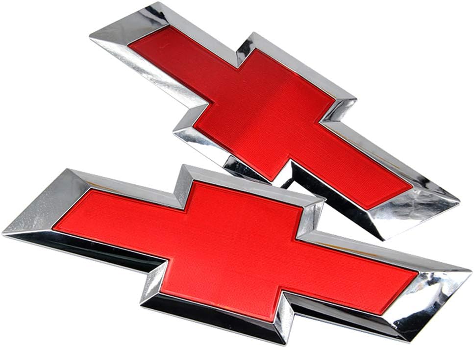 Cardiytools Black Front & Tailgate Bowtie Emblem for 2016 - 2018 GM Silverado 1500