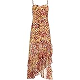 GUESS Women's Eco Short Sleeve Juliana Dress, Botanical Sunrays Print