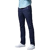 Match Men's Tapered Flat Front Casual Chino Pants