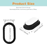 Giantree 4Pcs Magnetic Remote Control Holder Wall Mount - Black view 5