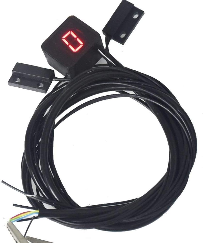 Indicador de marcha de velocidad 8 Pantalla Negro velocidad motocicleta universal Digital Led
