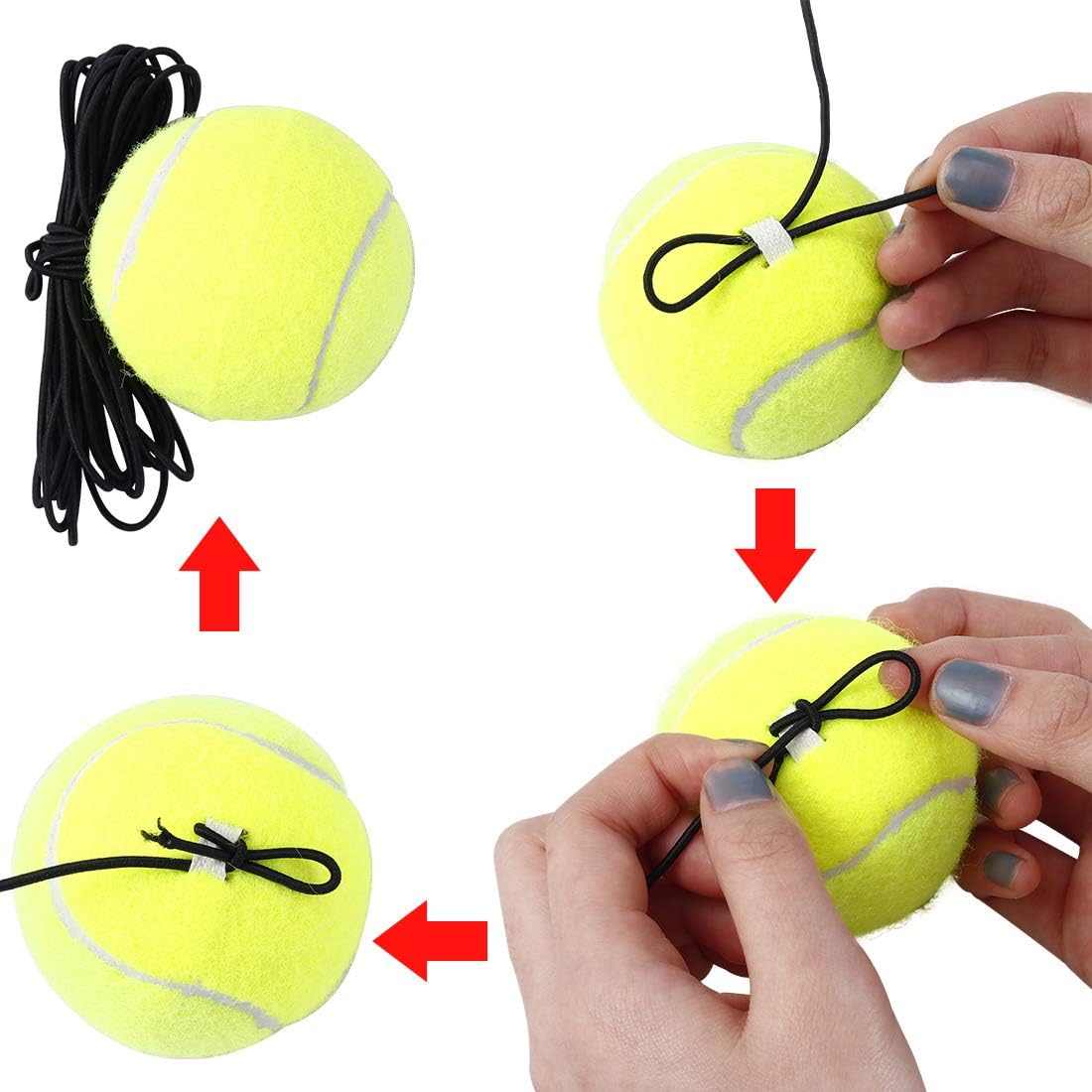 ISWAKI Tennis Trainer Tennis Equipment Practice Training Tool Sport Exercise Blue : Sports & Outdoors