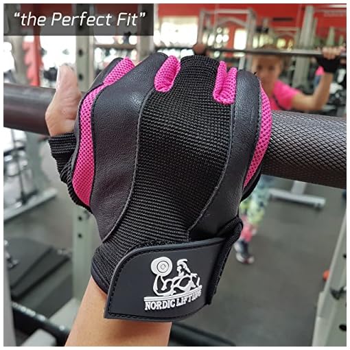 Nordic Lifting Weight Lifting Gloves for Women - Sports & Fitness, Gym and Cross Training (Pink, XS) - Image 7