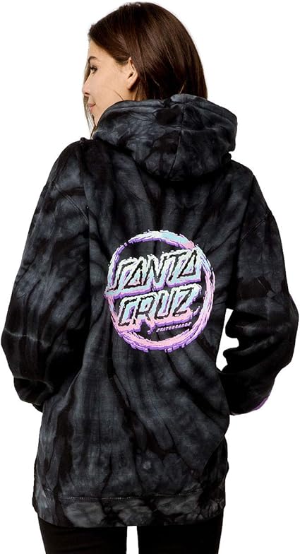 santa cruz classic dot spider black hoodie