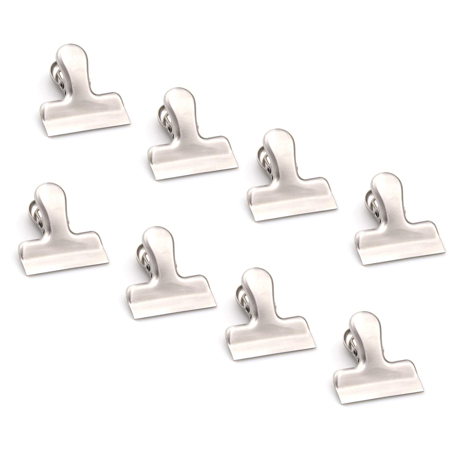 Stainless Steel Chip Bag Sealer Clips, Kitchen Home Office Usage (8, S)