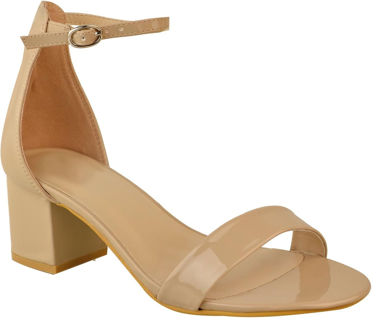 Scarpe col tacco Fashion Thirsty Heelberry Donna Tacco Basso e Largo Sandali Neri Cinturino alla Scarpe col tacco Fashion Thirsty Heelberry Donna Tacco Basso e Largo Sandali Neri Cinturino alla