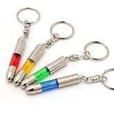 Coitsk 4 PCS Car Static Human Body Static Eliminator, Anti-Static Keychain | Human Body Static Discharger, Silver Tone Anti-Static Keychain