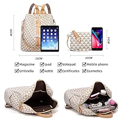 Makes Backpack Purse for Women, PU Leather