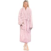 PAVILIA Premium Womens Plush Soft Robe Fluffy, Warm, Fleece Sherpa Shaggy Bathrobe