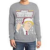 Shirtgeil Make Christmas Great Again! - Trump Ugly Sweater Felpa/Maglione da Uomo
