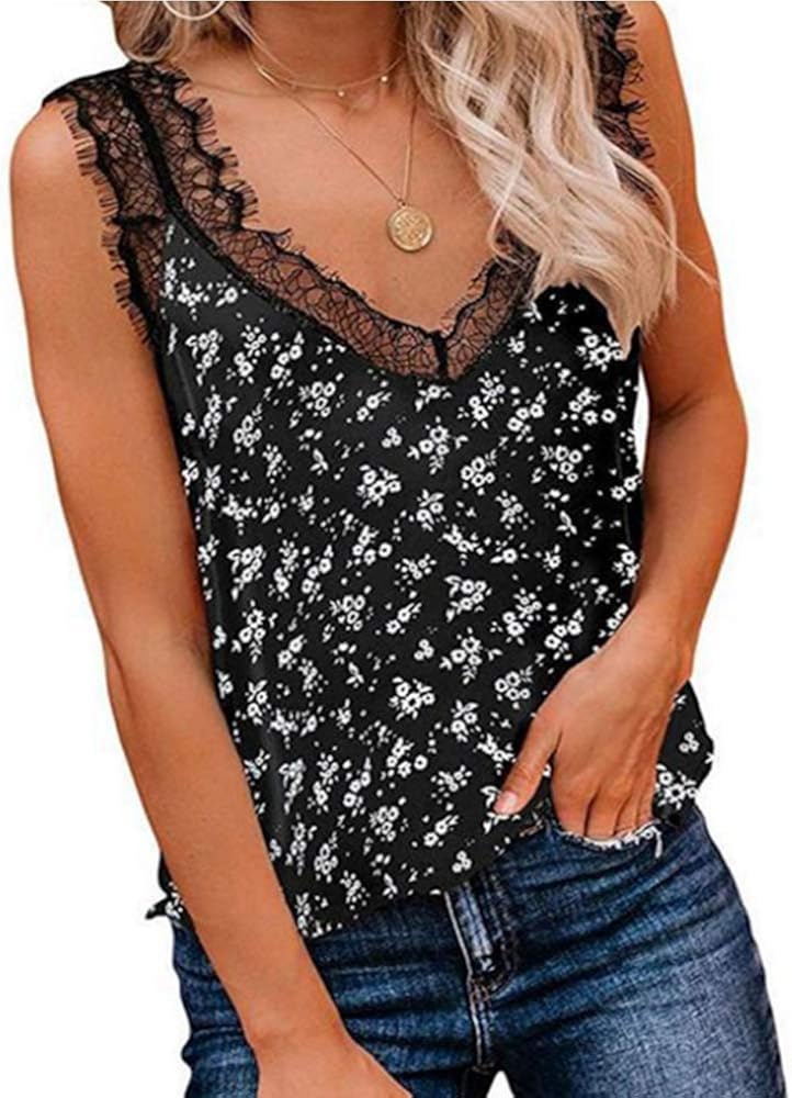 v neck lace trim cami