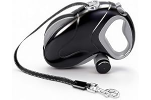 Zunate Heavy Duty Retractable Dog Leash, 33ft with 360 Anti Winding Design, One Hand Brake Lock System, Non Slip Handle,Waste