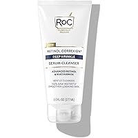 RoC Retinol Correxion Deep Wrinkle Serum Facial Cleanser with Niacinamide for Anti-Aging and Fine Lines, Long-Wear Makeup Rem