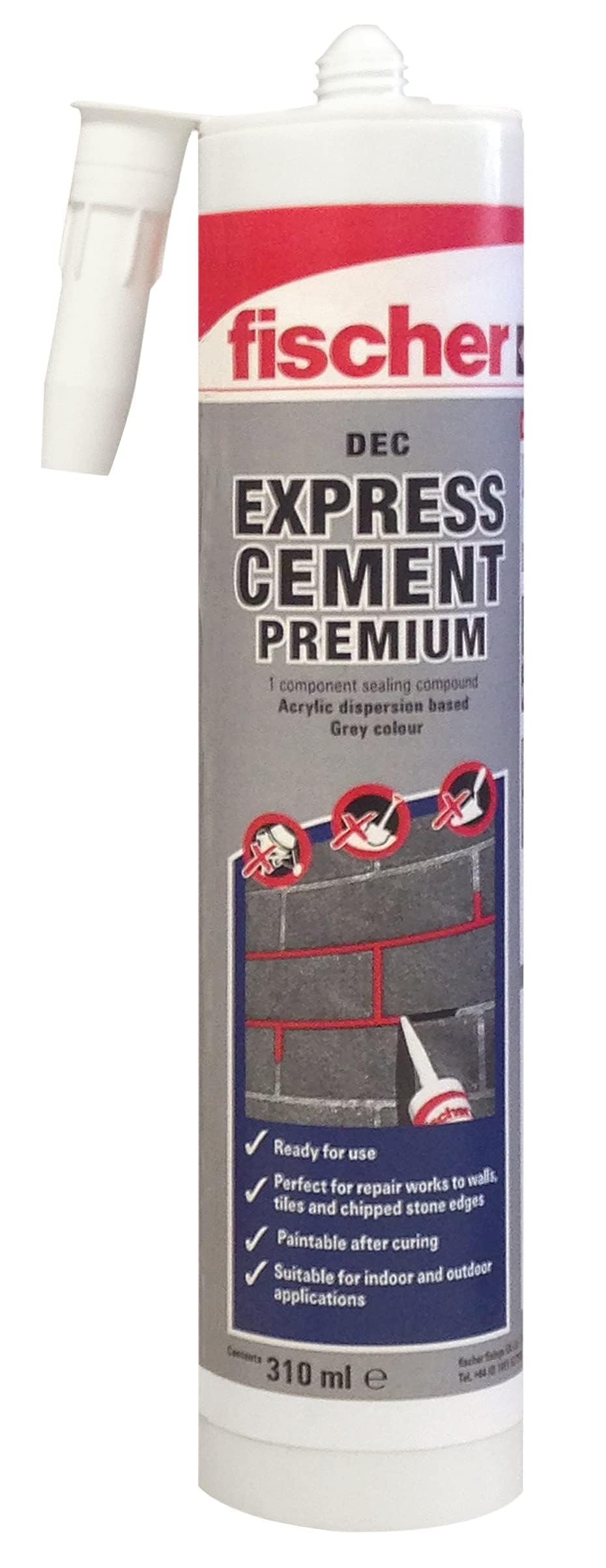 Fischer 523856 Express Mortar Cement Grey