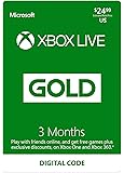 Xbox Live Gold: 3 Month Membership [Digital Code]