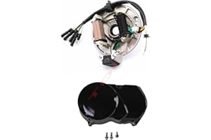 YC Yier 2 Coil Stator Magneto Flywheel w/Left Engine Cover 50cc 110cc 125cc XR70 pit bike ssr 110 ignition dirt bike stator magneto stator CRF50 XR50 Apollo Taotao Lifan YX