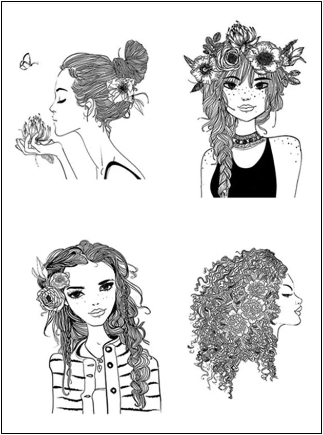 Menitn Fashion Girl DIY Silicone Clear Stamp Cling Seal Scrapbook Embossing Album Decor