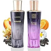 NASEEM Yumna & Power Aqua Perfume | Alcohol-Free, Long-Lasting Arabian Fragrances for Women, Extrait de Parfum (Combo - 80ml Each)