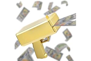 ZZPAKUE Money Gun Shooter with Prop Money Make it Rain Prop Gun Money Machine with 200pcs 100 Dollar Bills Prop Money Toy Money Spray Cash Gun for Game Movies Party Supplies