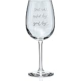 Funny Wine Glass Good day Awful day Don't Ask! 16 Oz Humorous Gift Idea For That Special Someone Novelty Present For Him or Her