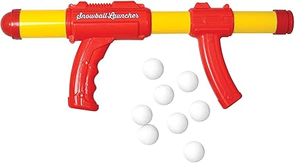 Amazon Com Snowball Fight With Ball Launcher Shooter No Battery