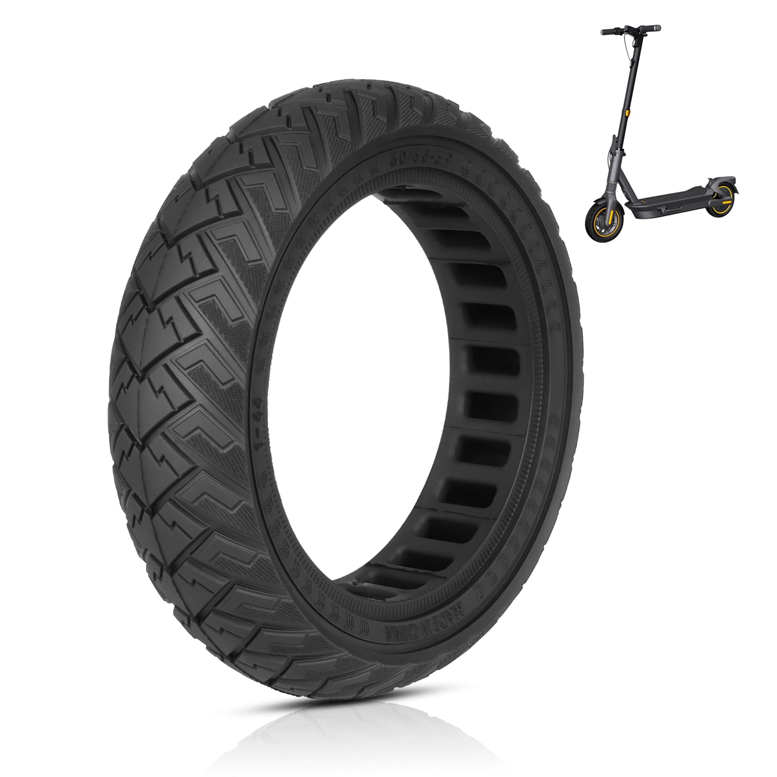 60/65-6.9 Electric Scooter Solid Tire 10 Inch Honeycomb Tires Electric Scooter For Rear Motor Wheel Of Segway Ninebot Max G2 G65 Electric Scooter