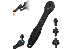 YEE HFAFA 2-in-1 Ratchet Drill Chuck Key Wrench, Universal Chuck Key Replacement Tool for Drill, Compatible with Most Electric Drills and Power Tools, for Tightening Loosening Drills