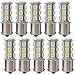 XCSOURCE 10PCS Warm White 1156 BA15S / 1141/1073 / 1095 Base 18 SMD 5050 LED Replacement Bulb for RV Camper SUV MPV Car Turn Tail Signal Brake Backup Light MA241
