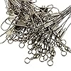 Airkoul-20X-Wire-Trace-Leader-Rig-Stainless-Steel-2-Arm-Fishing-Rigs-Tackle-Lure-Swivel