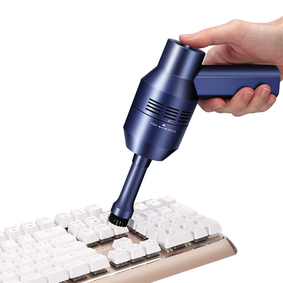 MECO Keyboard Cleaner with Cleaning Gel, Rechargeable Mini Vacuum