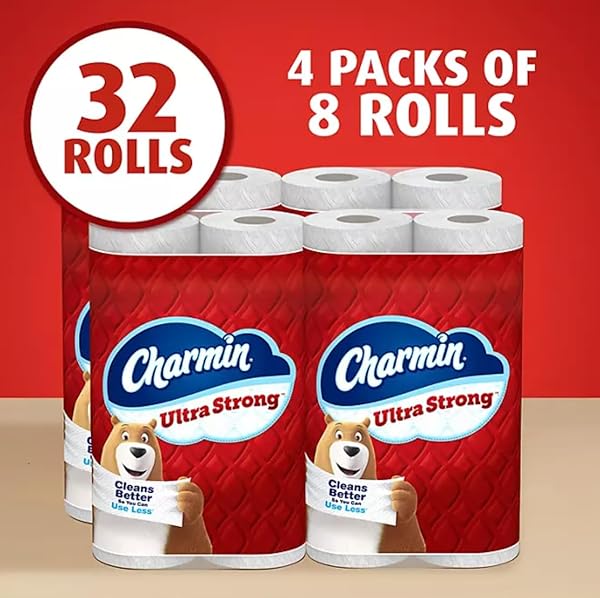 CHARMIN ULTRA STRONG 2-PLY TOILET PAPER 32 ROLLS, 231 SHEETS/ROLL