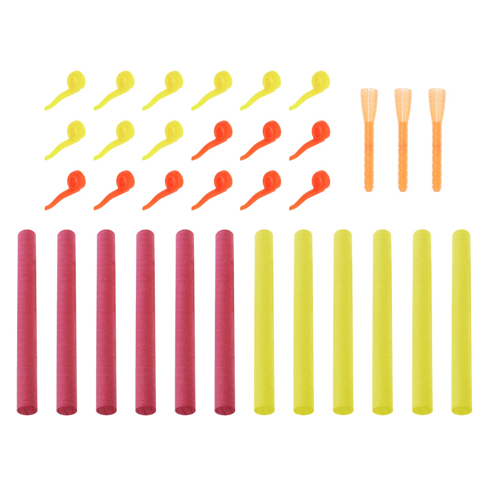 VGOL Fishing Bait Foam Sticks Zig Aligna Kit Fishing Zig Foam Fishing Bait Foam Sticks for Rigs Carp Fishing Accessories Tackle Pack of 33pcs