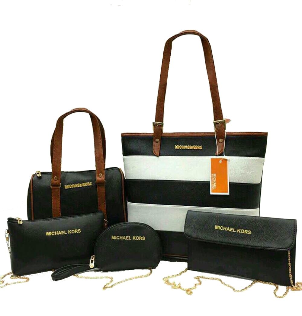 mohit creations 5 pieces of combo leather bags w8