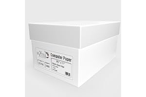 Biztek - 9 1/2" x 11" Blank Computer Continuous Paper, Clean Edge, 1 Part 20 lb. 92 Glossy Cardboard | 2,400 Sheets
