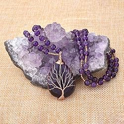 Jovivi Natural Amethyst Quartz Healing Crystals