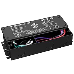GOOVER 60W Dimmable LED Driver, AC 100V-277V to DC