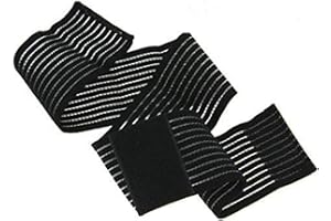 BXT A Pair (2 Pieces) Elastic Breathable Wrap Ankle Support Brace Compression Knee Elbow Wrist Ankle Hand Support Wrap Sports Bandage Strap with Hook & Loop Fastener Straps