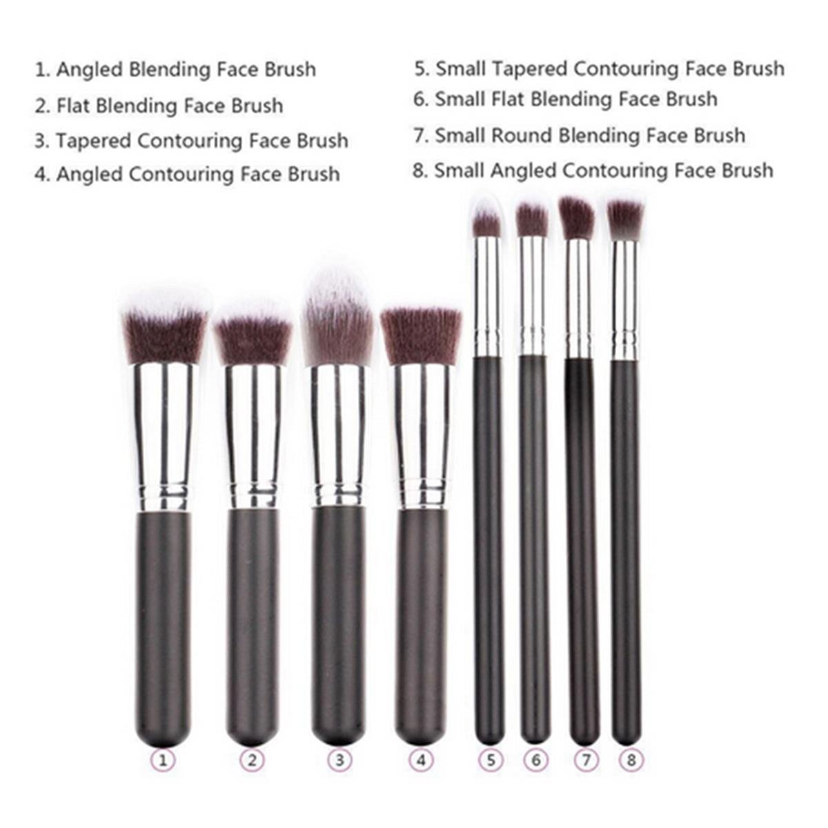 LONGQI 8Pcs/Set Makeup Brushes Professional Makeup Brush Set