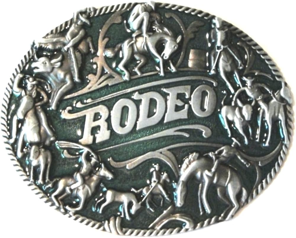 RODEO BELT BUCKLE at Amazon Women’s Clothing store Bull Riding Belt Buckle