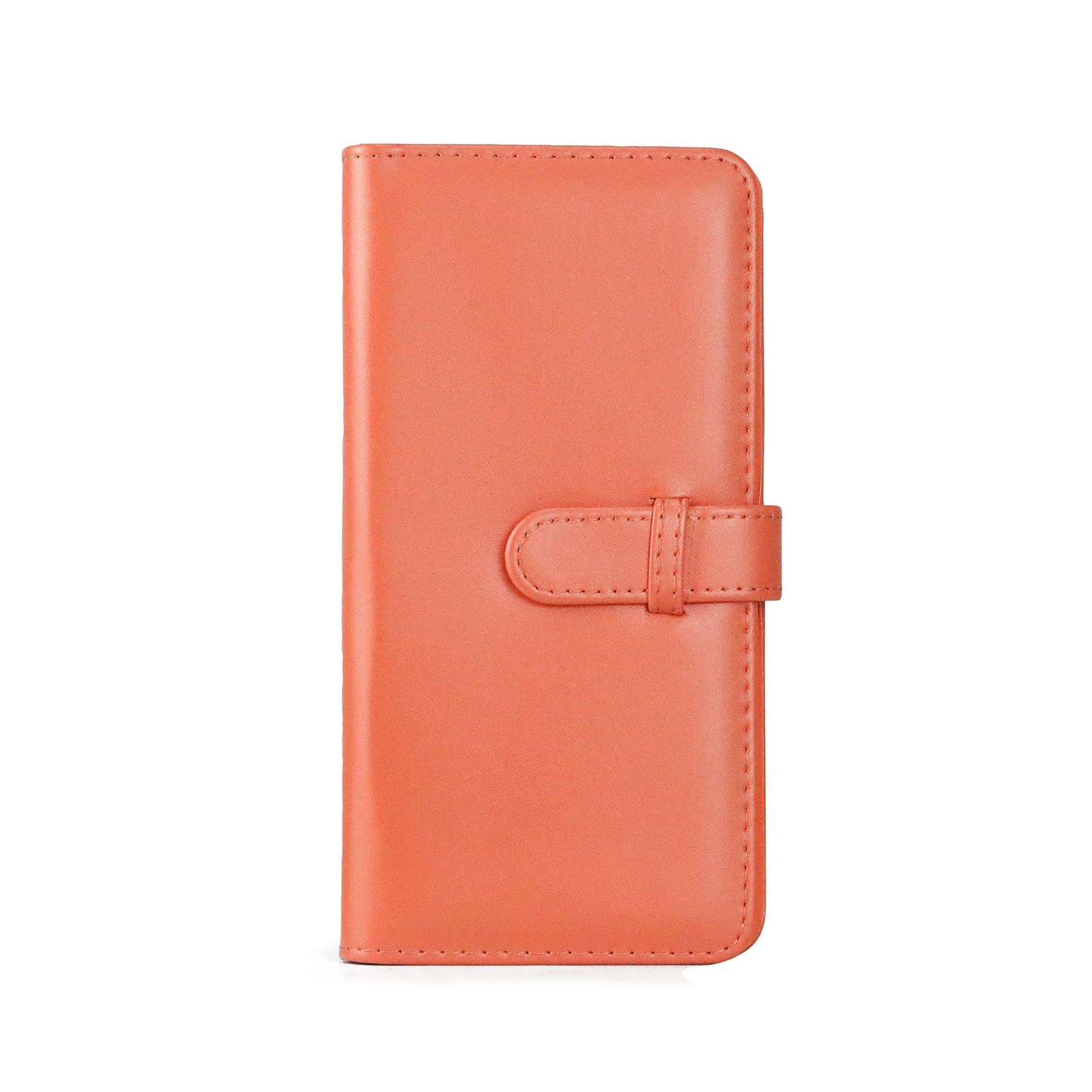 MUZIRI KINOKOO Mini Photo Album PU Leather Wallet Album Dessert Time Album Compatible For Fuji Instax SQUARE SQ1 SQ20 SQ10 SQ6 Camera Share SP-3 Pictures Holder 80 Pockets (Orange)