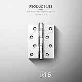 AOLISHENG Door Hinges 4 Inch 100mm x 75mm Stainless Steel Ball Bearing view 5
