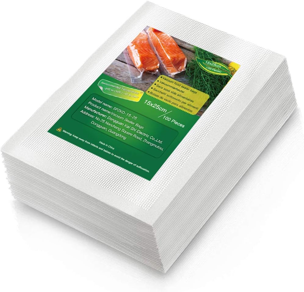 Vacuum Sealer Bags 15x25cm (100 bags)