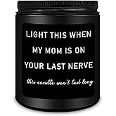 HOMSOLVER Dad Birthday Gifts, Fathers Day Anniversary Thanksgiving Gifts for Dad from Daughter Son - Funny Sandalwood Scented Candle Gift