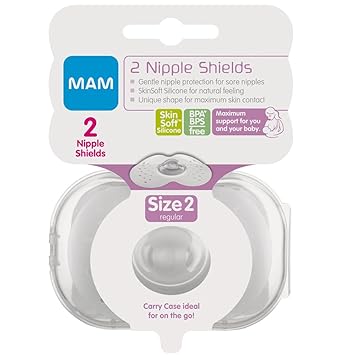 MAM Size 2 Nipple Shields (Pack of 2)