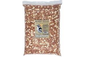 DESERT VALLEY SUPPLY Desert Valley Shelled Peanuts, All Natural Premium Wild Bird and Wildlife Food for Squirrels, Cardinals, Jays and More (10 Pounds)