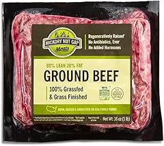 HICKORY NUT GAP 80/20 Grass Fed Ground Beef Brick, 16 OZ