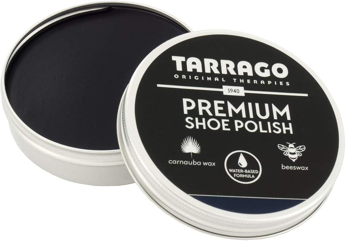 Tarrago Premium Shoe Polish, 50ml tin (17 Navy): Shoes